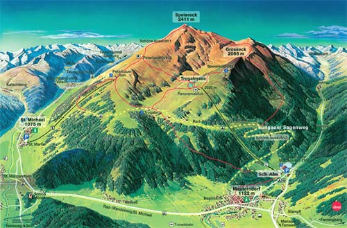 Wanderkarte Lungau